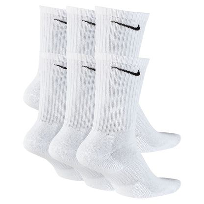 Everyday Cushioned Training 6 Pairs Crew White Socks