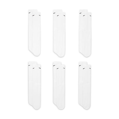 Everyday Cushioned Training 6 Pairs Crew White Socks