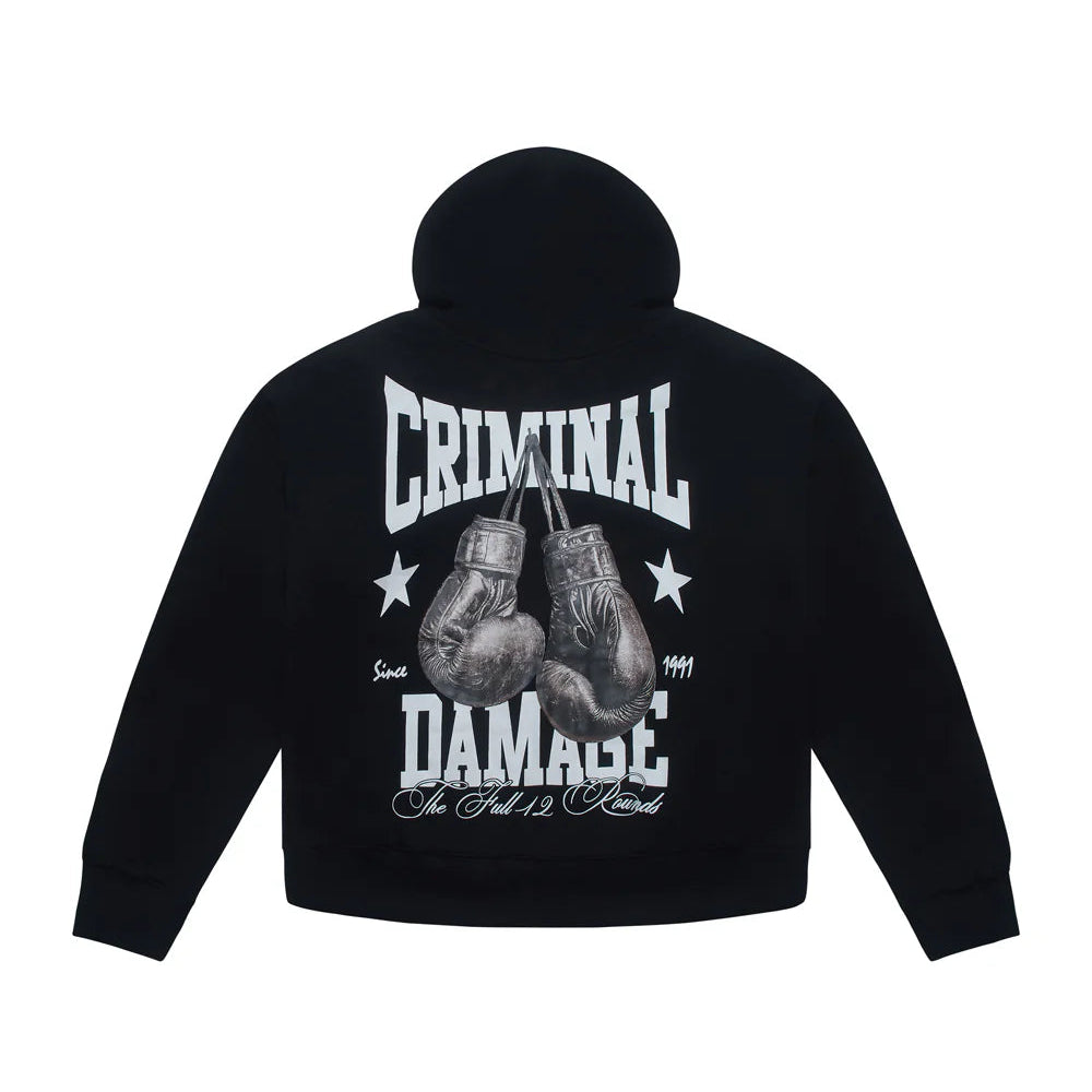 Boxing Gym Black Full Zip Hoodie