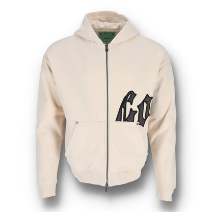 OG Logo Sweatsuit V2 Creme Brown Brolive Fullzip Hoodie