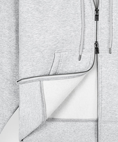Script Weld Gray Zip Up Hoodie