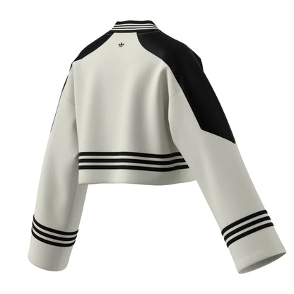 White Blocking Crewneck Sweatshirt