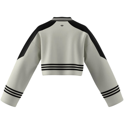 White Blocking Crewneck Sweatshirt