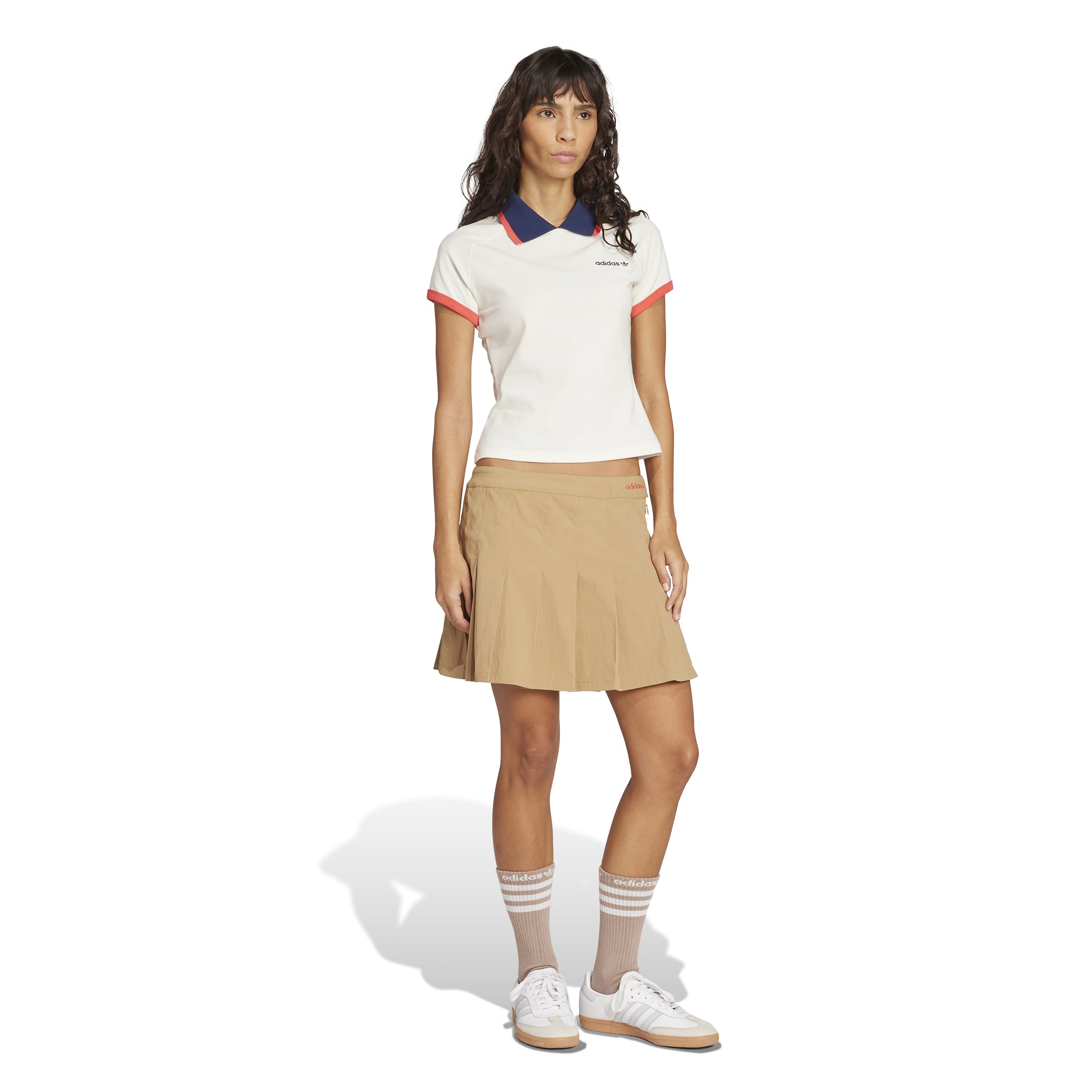 Pleated Skirt Brown