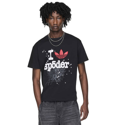 SP5DER Black T-Shirt