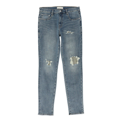 Skinny Repair Denim Blue Jeans