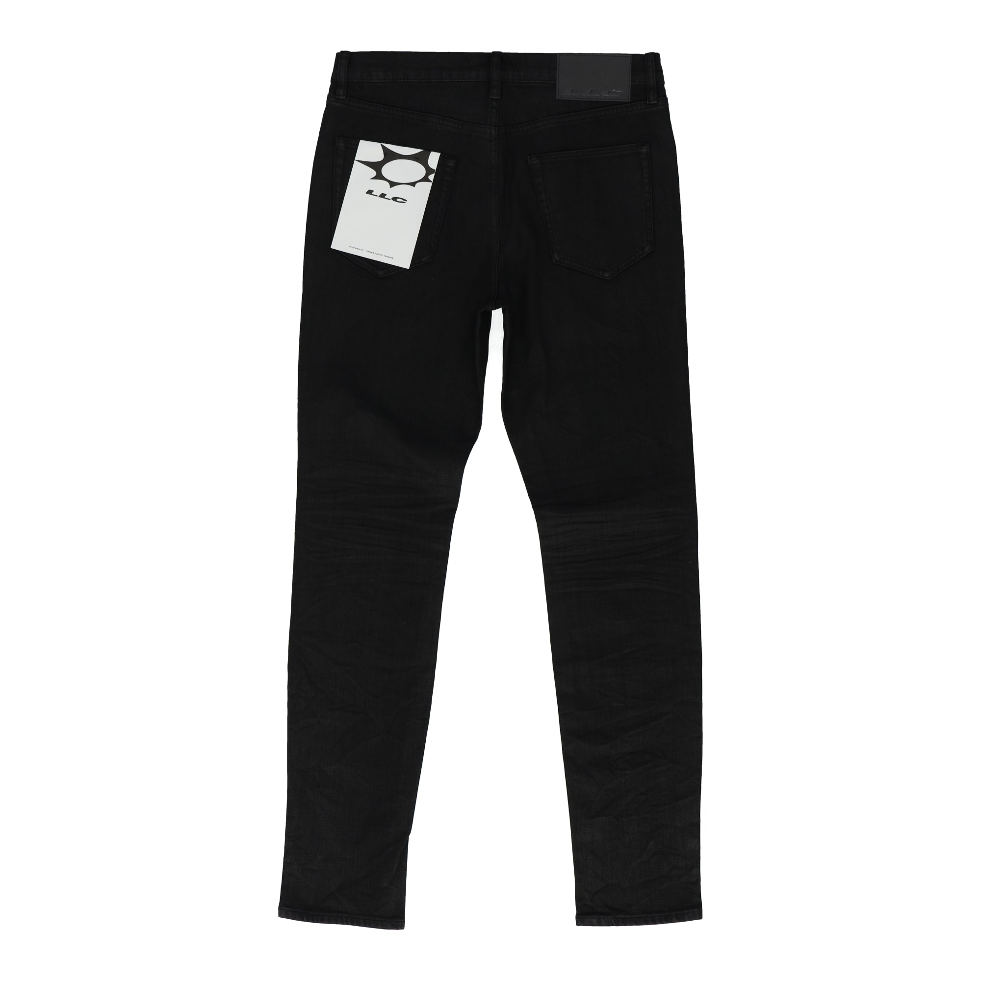 Skinny Coated Black Denim Jeans
