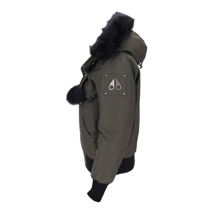 Debbie Dark Olive Bomber Jacket
