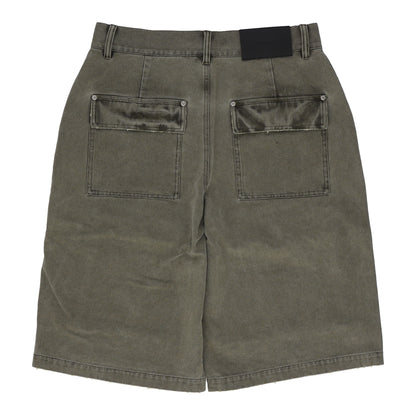 Canvas Cargo Green Shorts