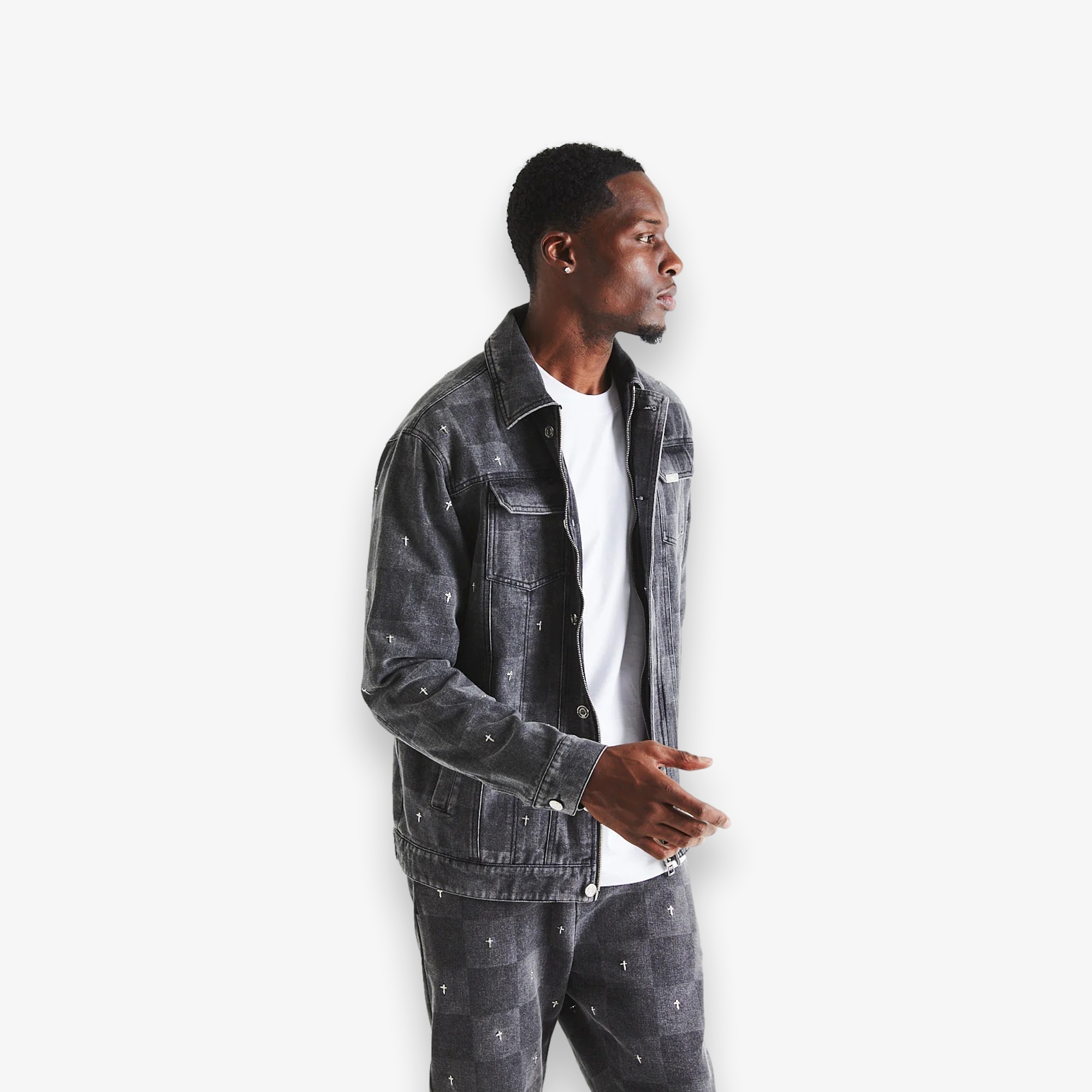 Danny Jean Jacket Grey Cross Checker