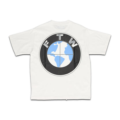 Beaming  White Tee
