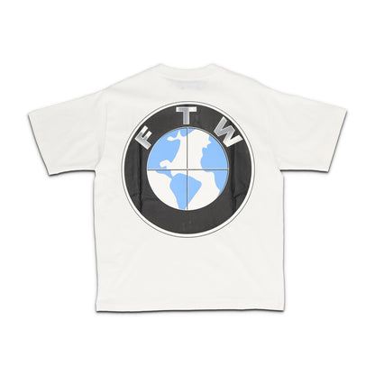 Beaming  White Tee