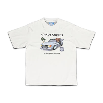 Des Bear White Tee
