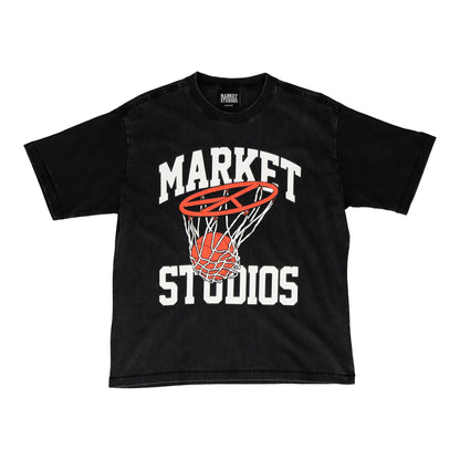 Washed Shooting For Peace Black T-Shirt