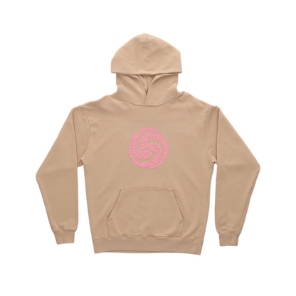 Ivy Yin Yang Swirl Logo Sand U.S.A Pullover Hoodie
