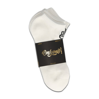 Everyday Ankle No Show Socks White