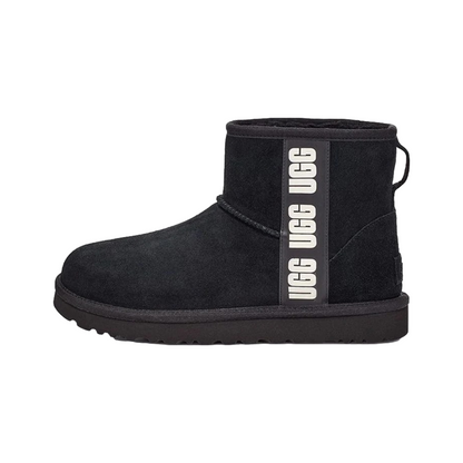 Classic Mini Side Logo Black Boots