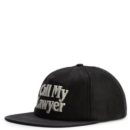 Call My Lawyer Airbrush Trucker Black Hat