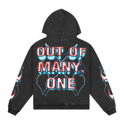 Supreme Reign Black Wash Black Hoodie