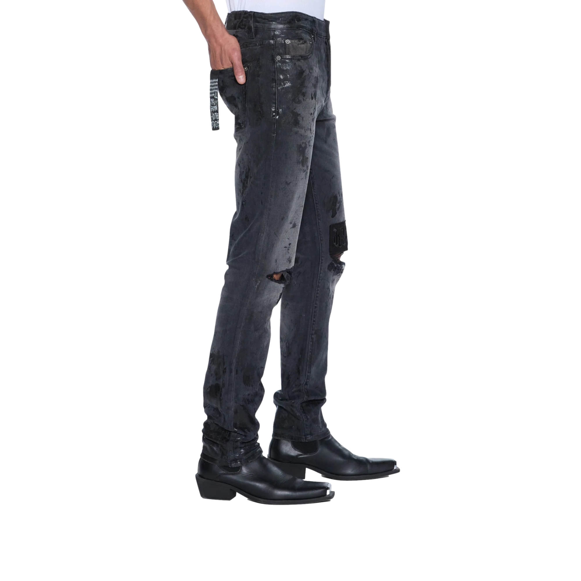 Chitch powder grey praying Jeans